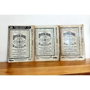 3 Official Guide of the Railways May 1965-66 US Canada Mexico RR Time Table